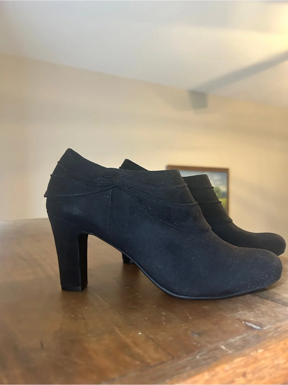 Lifestride Women's Suede Heel Booties-Corie